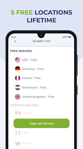 ภาพหน้าจอ Free VPN Proxy by Planet VPN 0