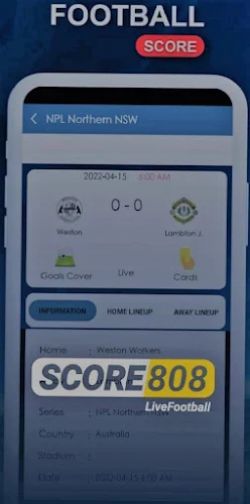 Score808 Sport - Live Football屏幕截圖0
