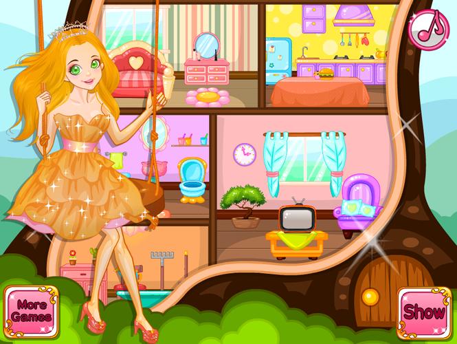 Princess Doll House Decoration zrzut ekranu 0