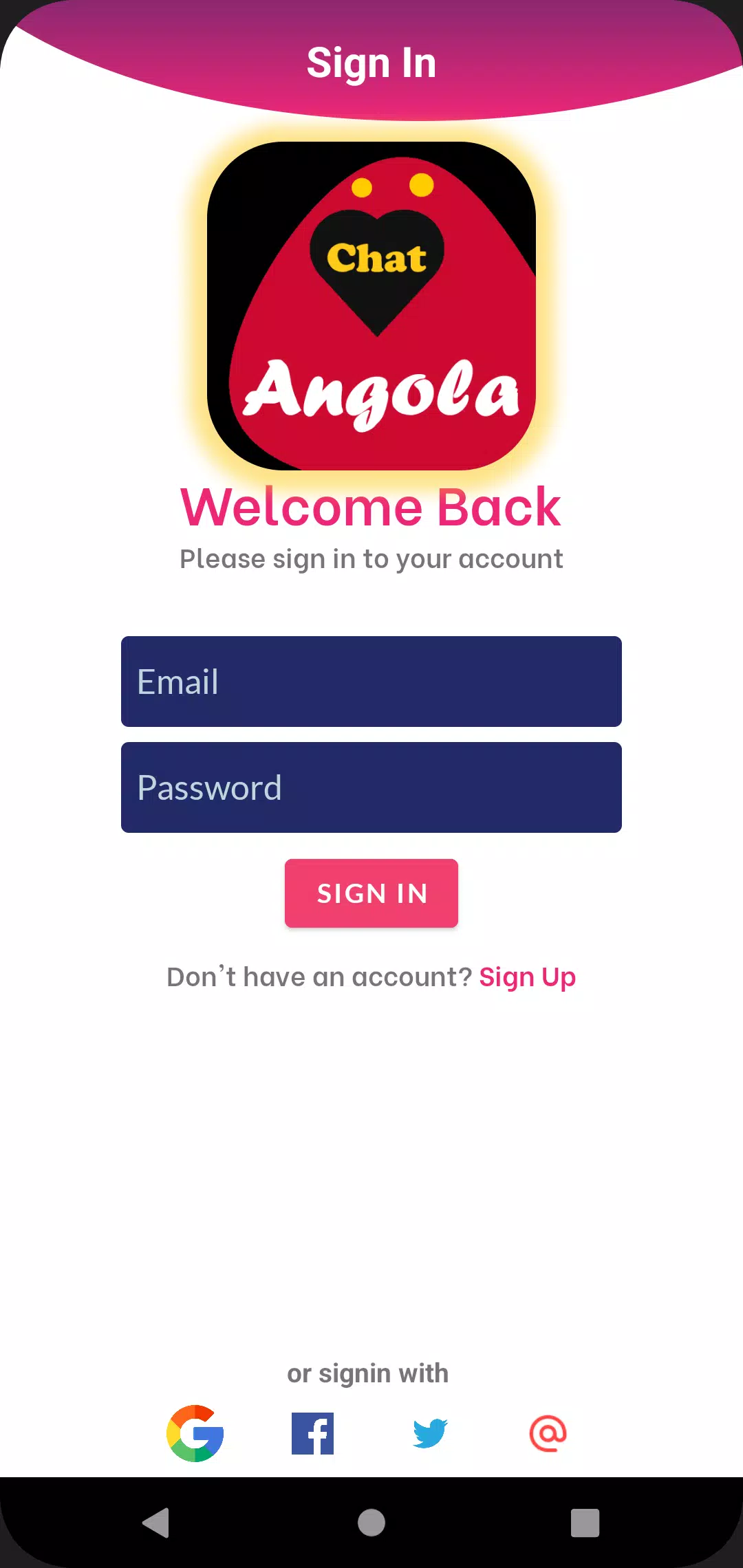 Angola dating app chat rooms screenshot 2
