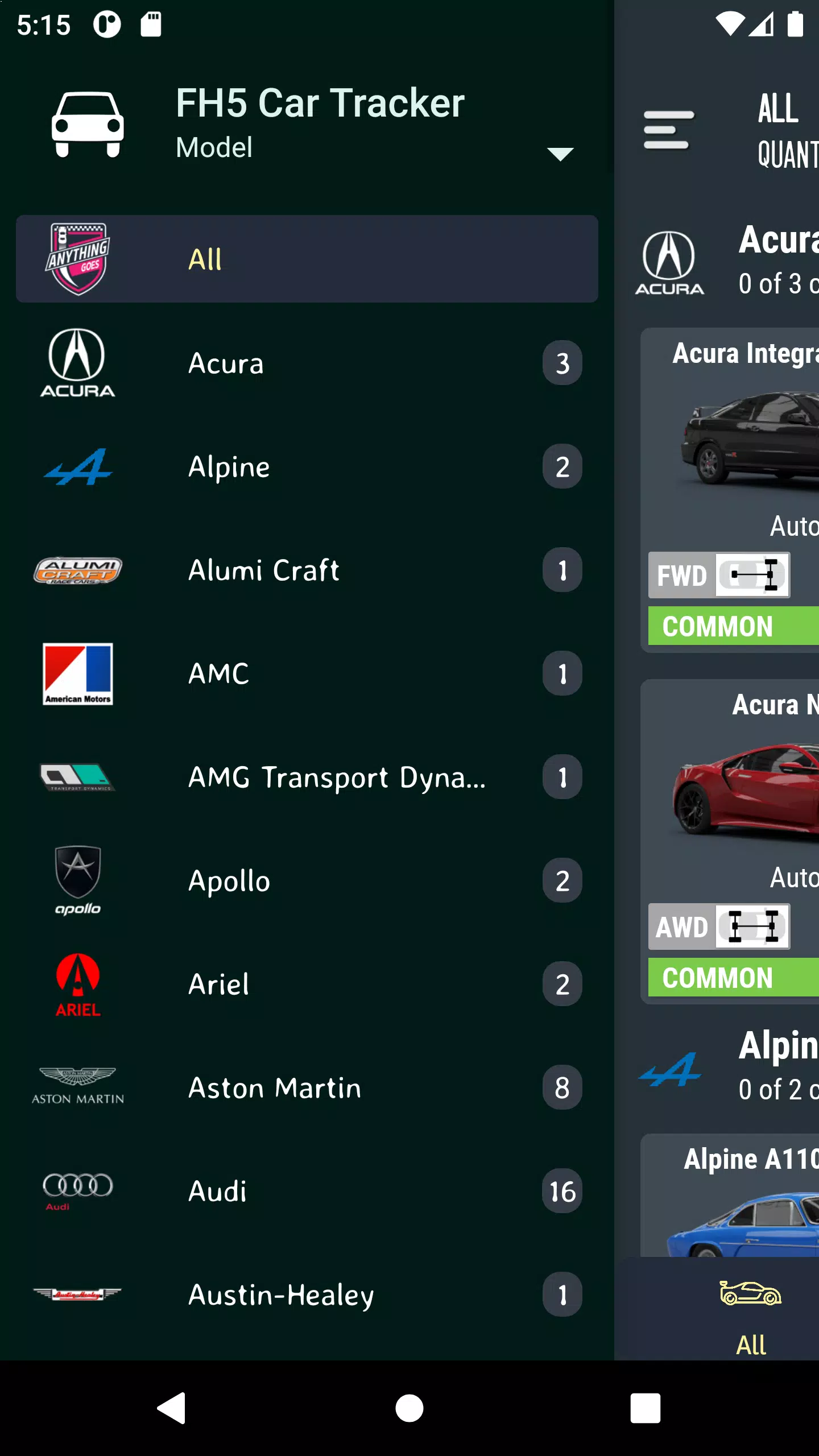 Car Tracker for ForzaHorizon5 capture d’écran 2