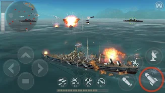 WARSHIP BATTLE:3D World War II Schermafbeelding 1